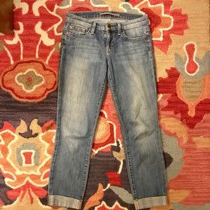 Joe’s Jeans Cuffed Crops Cigarette Elizabeth Wash